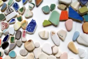 Beach Pottery Shards