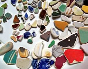 Sea Glass Pottery shards