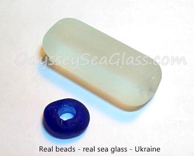 True sea glass beads - very rare!