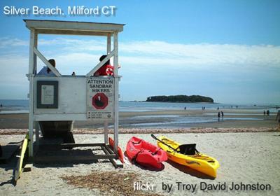 Silver Beach, Milford Connecticut sea glass