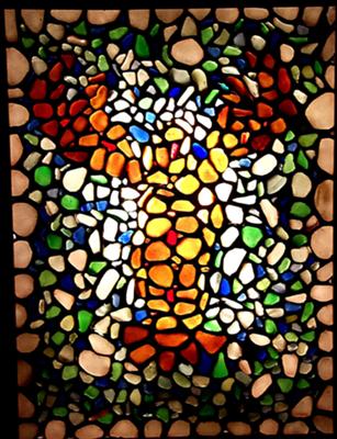 Seaglass Lobster Mosaic