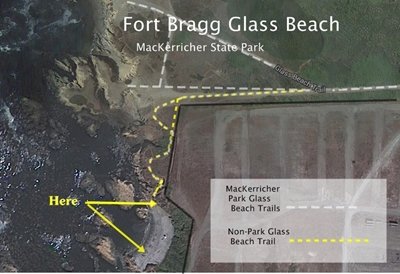 Use this map to leave MacKerricher Park and find lots of sea glass to take home.