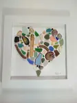 Beach glass heart Africa
