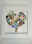 Beach glass heart Africa