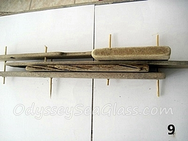 DIY Driftwood Display Shelves