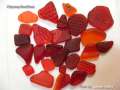 Rare colors in sea glass and beach finds