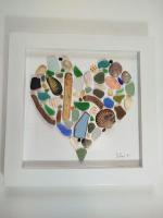 Beach glass heart Africa