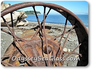 sea glass beach dumps picturesque junk