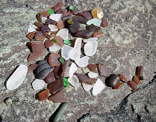 sea glass Bowman Bay beach