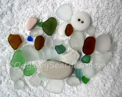 sea glass Huanchaco Peru beach