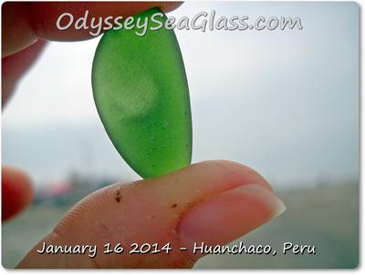 Huanchaco Beach Peru - Sea Glass reports January 16, 2014