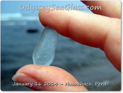 Huanchaco Beach Peru - Sea Glass reports January 16, 2014
