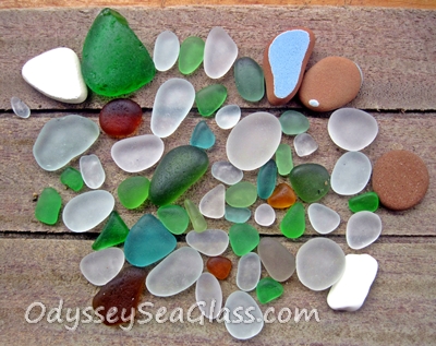 2014 - 07 - 11 - Huanchaco Beach, Sea Glass finds