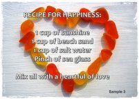 Sea Glass Poster - with Quote