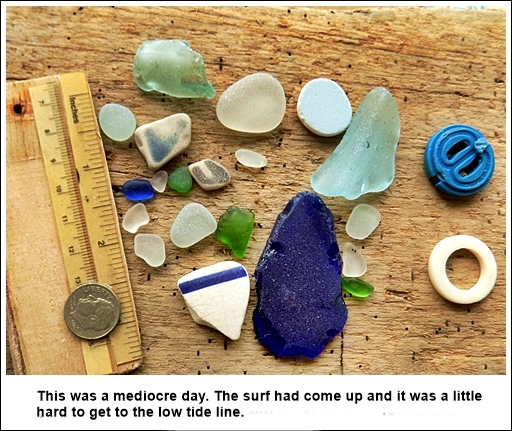 sea glass on mediocre day at Huanchaco Beach, Peru