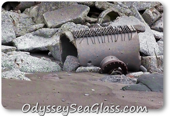 sea glass beach dumps picturesque junk