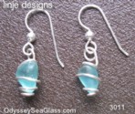 seaglass earrings linje designs