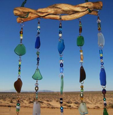 Sea glass suncatcher / Wind chime / mobile