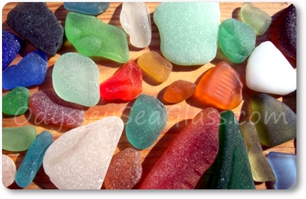 sea glass colors close