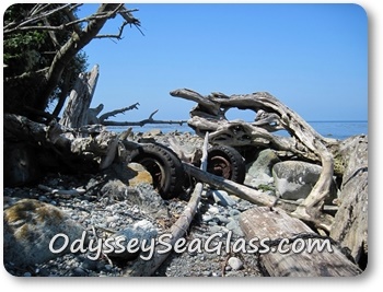sea glass beach dumps picturesque junk