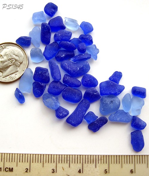 Cobalt cornflower blue craft sea glass