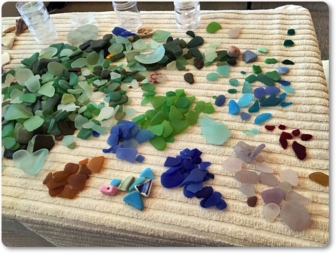 Puerto Rico Sea Glass from trip sent to OdysseySeaGlass