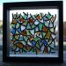 sea glass mosaic lamp