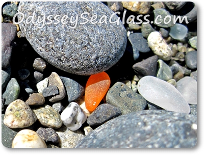Orange Sea Glass