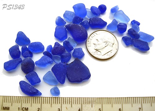 Cobalt cornflower blue craft sea glass