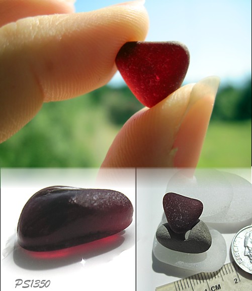 Red Sea Glass - Almost a Heart