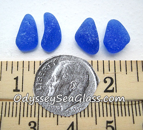 Blue Sea Glass Earring Sets