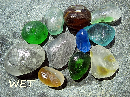 mixed colors firemelt bonfire sea glass