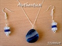 sea glass jewelry earrings and pendant sets