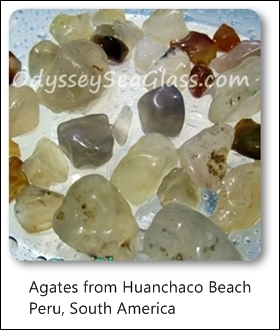 agates huanchaco beach trujillo peru south america
