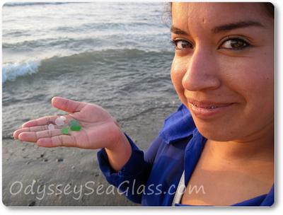 Veronica was excited with her finds too!