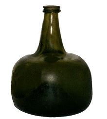 Bottle Green Wine Bottle