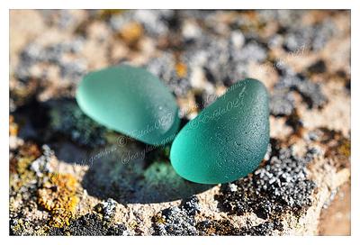 Sea glass gems.  