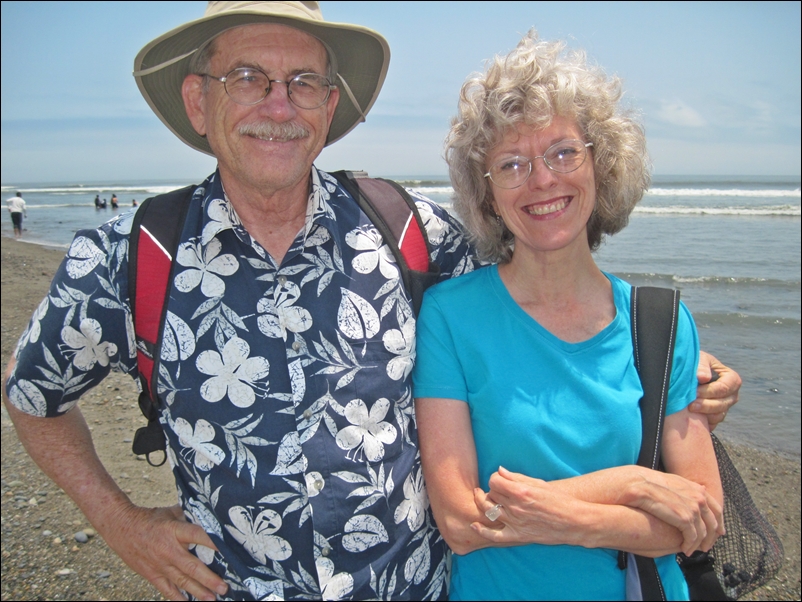 David and Lin Huanchaco Beach for Sea Glass