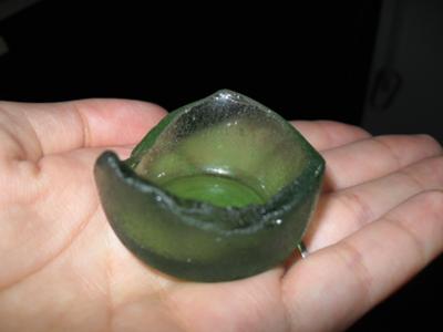 Dark green sea glass?