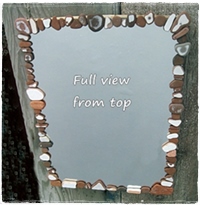 Easy DIY Beach Finds Mirror - Sea Glass, Driftwood, etc