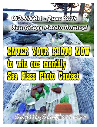 enter our online digitial contest for sea glass