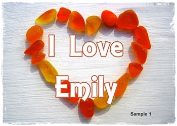Sea Glass Poster - with Quote