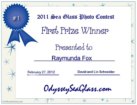 Winner 2011 Online Sea Glass Photo Contest