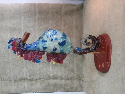 Frosted sea glass sea horse