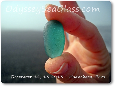 aqua blue sea glass big