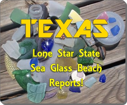 Find sea glass in Texas including Galveston Bay