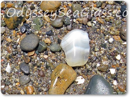 Beautiful agate found on Huanchaco Beach