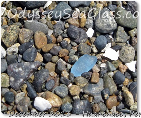 blue sea glass