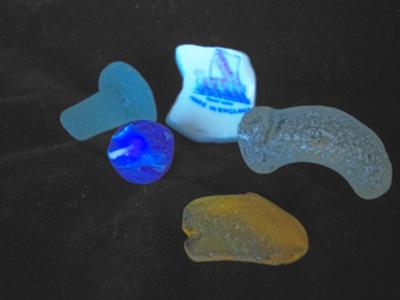 Bottle Top Bottom Stopper Sea Glass