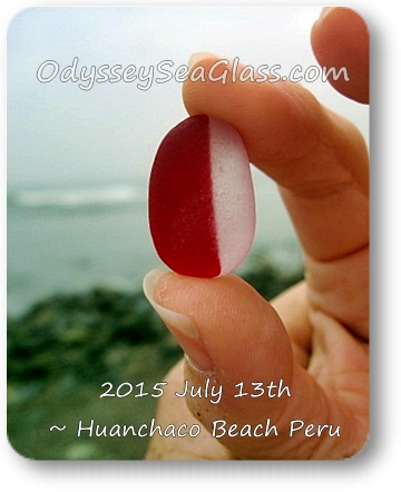 Lin's red and white big sea glass

in huanchaco peru